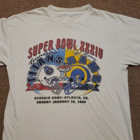 T-shirt Vintage NCAA Outback Bowl 2000 – Purdue Vs Georgia, Blanc 3XL Gildan